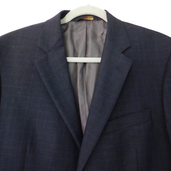 Brooks Brothers Men's Blue Plaid 100% Wool Madison Fit Sport Coat Blazer Sz 40R - Picture 2 of 8